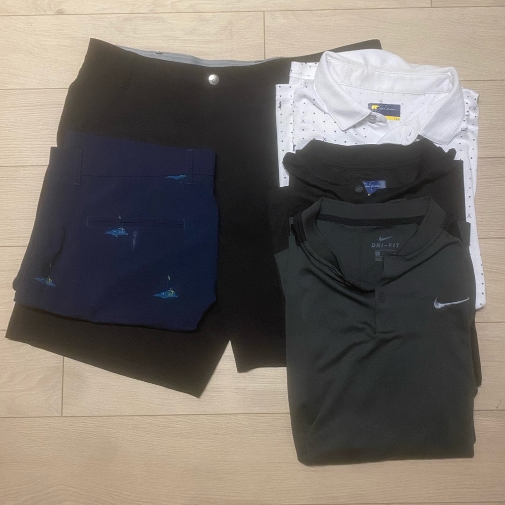 The Ultimate Golf Pack - shorts (x2) - shirts (x3)